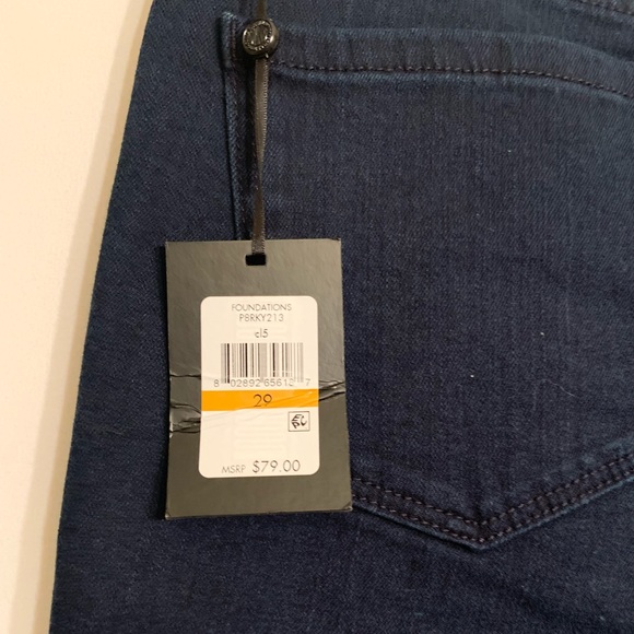 ♦️ NWT DKNY Donna Karen Dark Blue Denim Skinny Jeans Size 29 High Rise - Picture 5 of 8